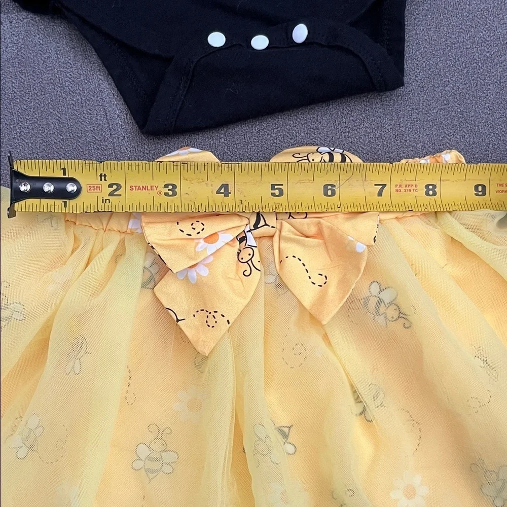Black and Yellow Bee Themed Baby Outfit
